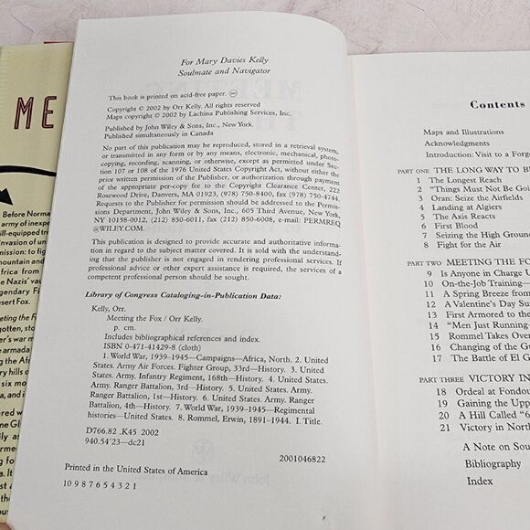 Meeting the Fox by Orr Kelly 2002 The Allied Invasion of Africa Signed edition - Picture 8 of 13